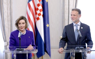 Pelosi zahvalna Hrvatskoj što podržava Ukrajinu