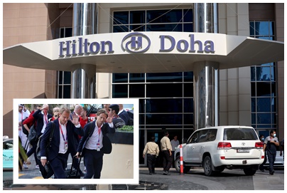 Hrvatski reprezentativci se smjestili u hotelu Hilton Doha i odmah krenuli na prvi katarski trening u kamp Al Ersal 3
