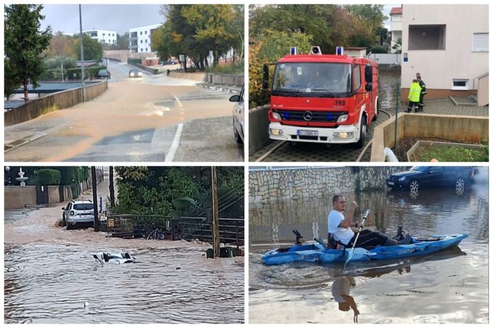 Nezapamćene poplave na Krku, Malinska pod vodom