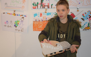 Učenik 5. razreda Roko Orović osmislio  božićne  saonice s elektro-motorom