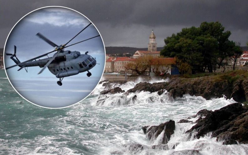 Herojski podvig pilota HRZ-a: Kod otoka Krka spasio čovjeka od utapanja