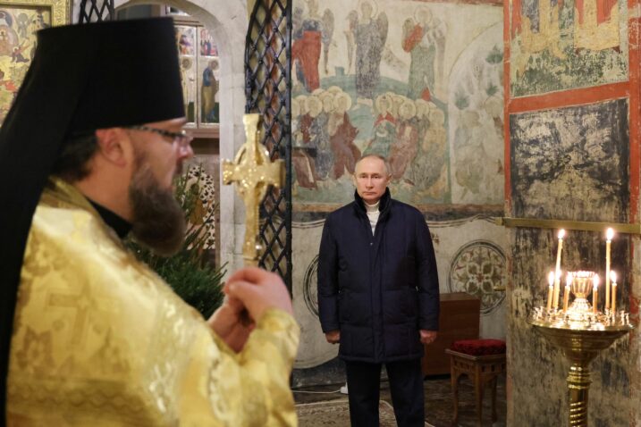 Za Putina organizirana privatna božićna misa u katedrali