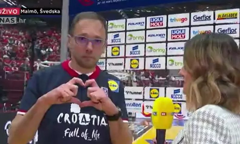 VIDEO Nevjerojatno ponašanje izbornika Hrvatske pred kamerama, na pitanje novinarke odlučio je otvarati usta bez ispuštenog glasa