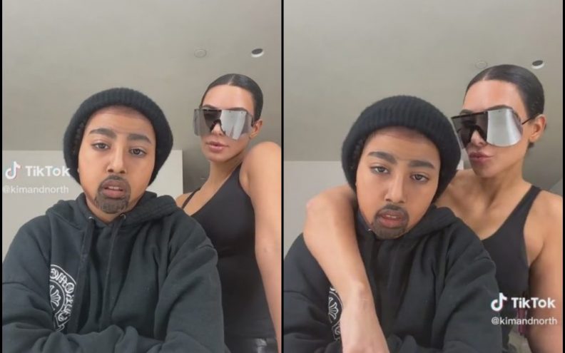 Kći Kim Kardashian šminkom se transformirala u Kanyea