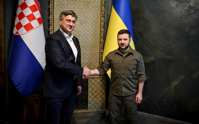 Plenković i Zelenskij: “Dogovorene su konkretne odluke za jačanje ukrajinske obrane”
