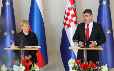 Slovenska predsjednica u Hrvatskoj kazala kako se arbitražno pitanje treba riješiti dijalogom
