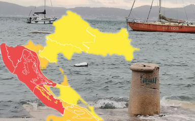 Za Dalmaciju sutra oglašen crveni meteoalarm