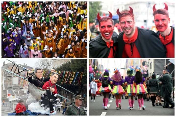 FOTO/VIDEO Riječki karneval: Više od 8500 maškara u povorci, zabava će trajati do kasno u noć