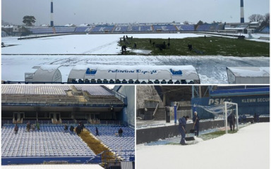 Snježni uvjeti na terenima, Maksimir u bijelom, Gradski vrt čiste – navijači