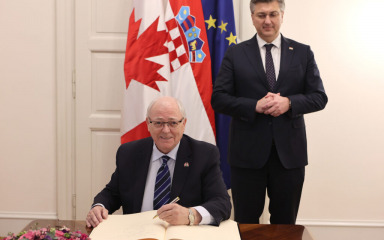 Premijer Plenković primio čelnika kanadskog parlamenta