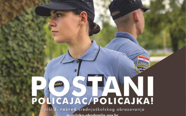 Kampanja “Postani policajac” u Srednjim školama u Benkovcu, Obrovcu i Pagu