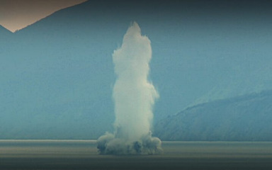 Digla se velika gljiva: Pogledajte trenutak detonacije mine u Riječkom zaljevu